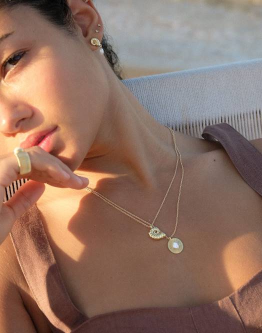 Madewell smykker gull kvinner muns aurea øredobber 260F2005