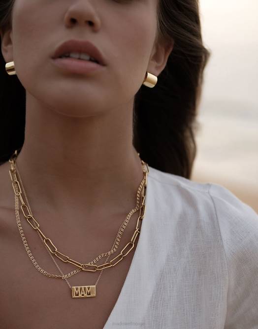 Madewell smykker gull kvinner muns rotonda bøyler 260F1995