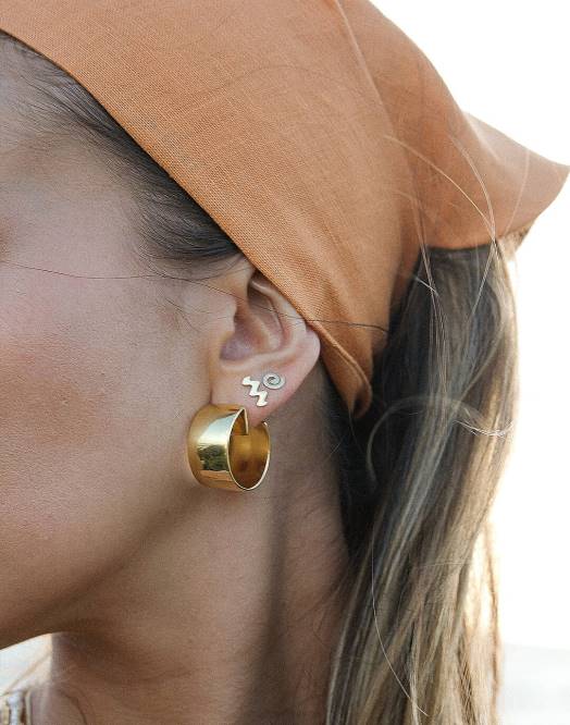 Madewell smykker gull kvinner muns spiral studs 260F1935