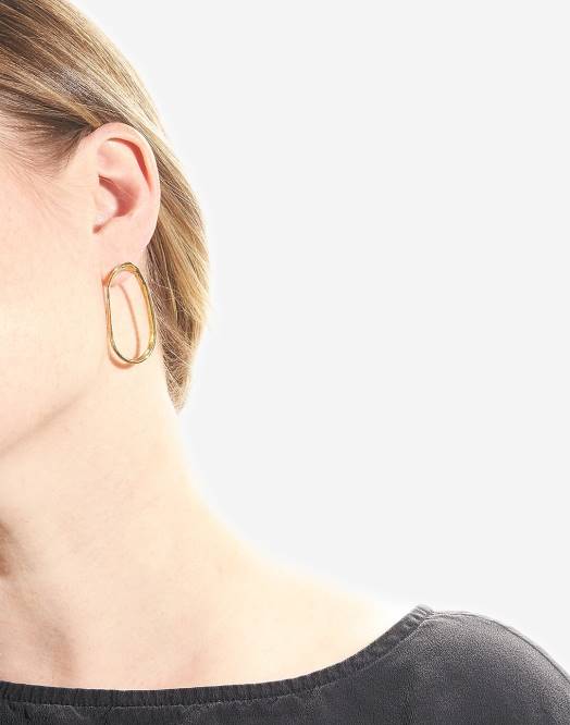 Madewell smykker gull kvinner odette new york tidal hoop øredobber 260F1154