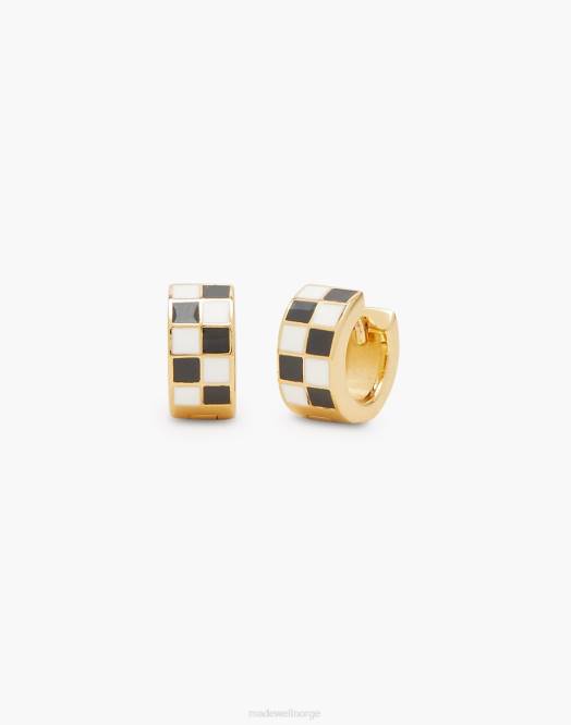 Madewell smykker gull kvinner petit moments rutete huggies 260F2097