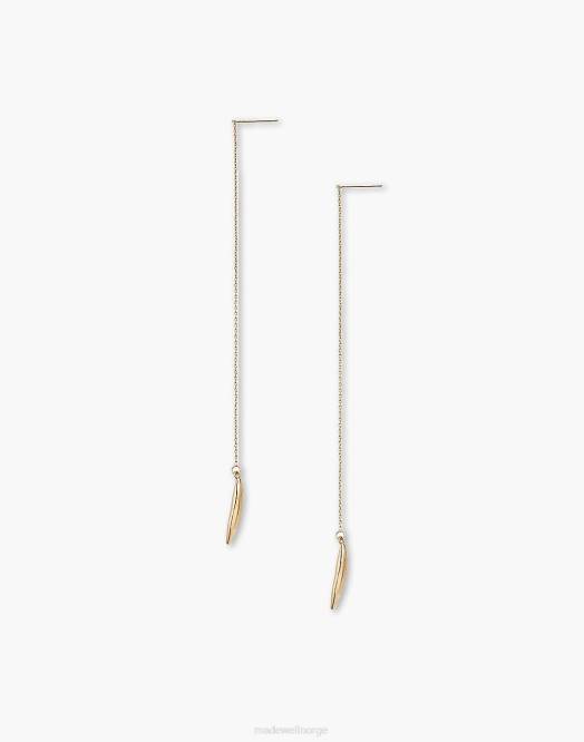 Madewell smykker gull kvinner soko amali chain threader øredobber 260F2252
