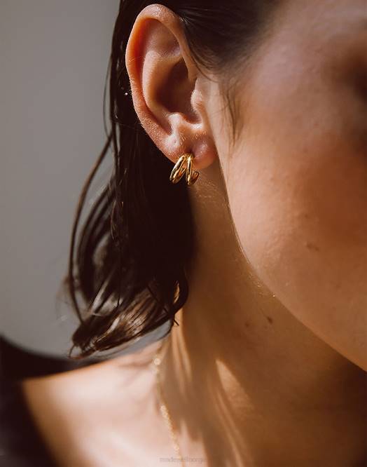 Madewell smykker gull kvinner soko dogo mini hoop øredobber 260F2277