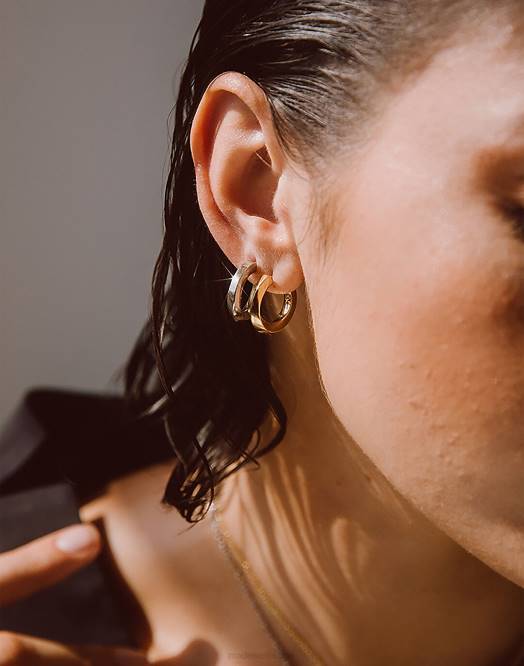 Madewell smykker gull kvinner soko imara mini hoop øredobber 260F2278