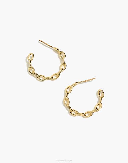 Madewell smykker gull kvinner studio grun kabelring øredobber 260F1562