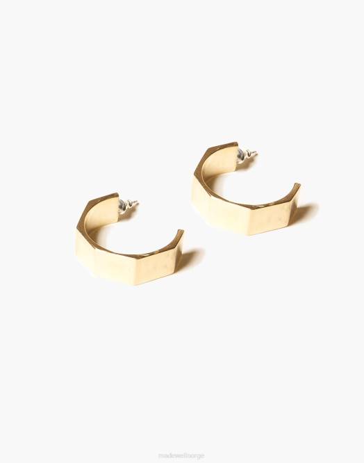 Madewell smykker messing kvinner odette grande verrou hoops 260F2070