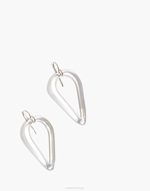 Madewell smykker én farge kvinner jane d'arensbourg dråpe øredobber i klart glass 260F1571