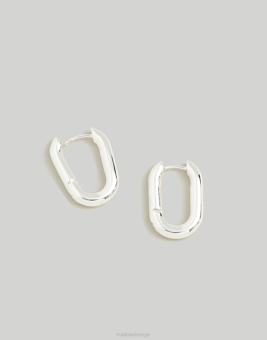 Madewell smykker polert sølv kvinner karabinbøyle øredobber 260F896