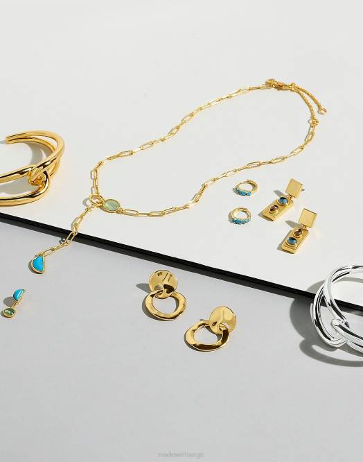 Madewell smykker polert sølv kvinner organiske sirkeløreringer 260F885