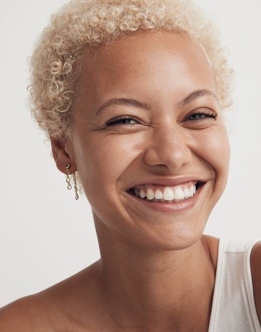 Madewell smykker skumring peri kvinner stablet stein øredobber 260F889