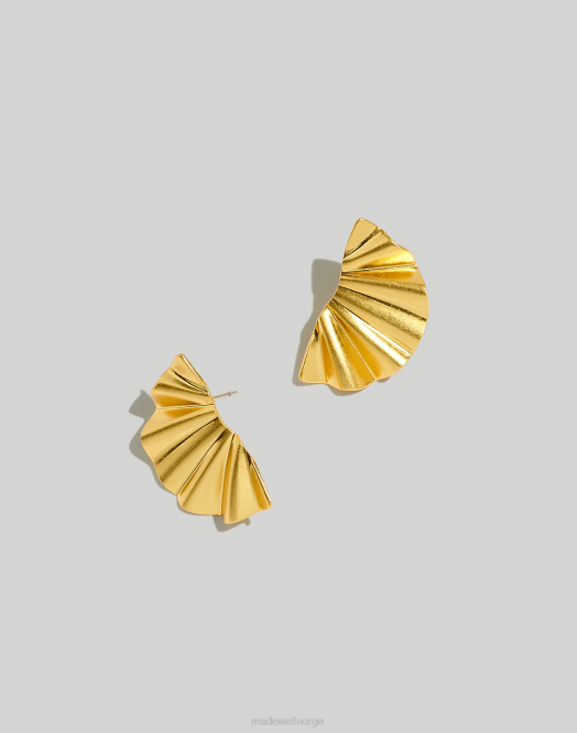 Madewell smykker vintage gull kvinner bølgete statement øredobber 260F901