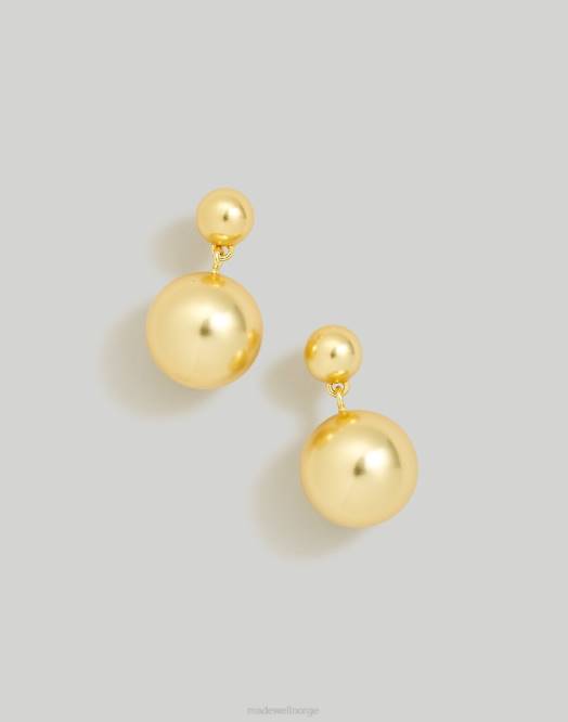 Madewell smykker vintage gull kvinner doble orb drop øredobber 260F873