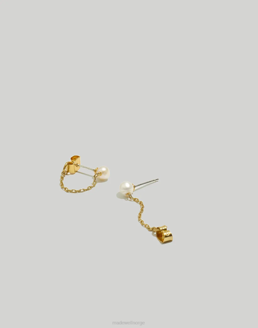 Madewell smykker vintage gull kvinner ørepynt med ferskvannsperler 260F914
