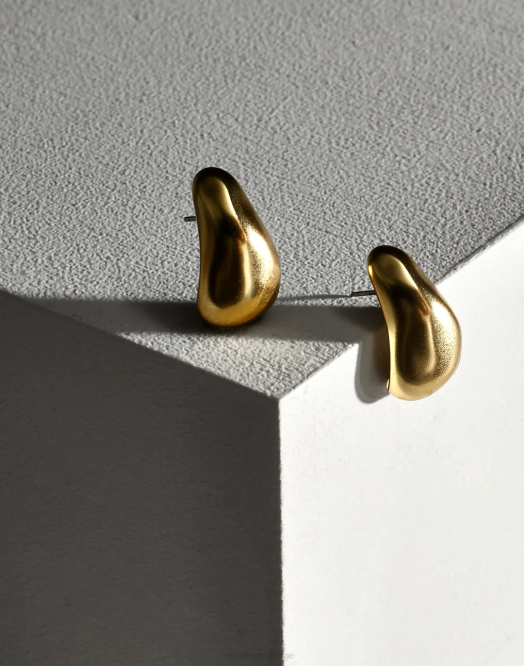 Madewell smykker vintage gull kvinner skulpturelle droplet statement øredobber 260F874