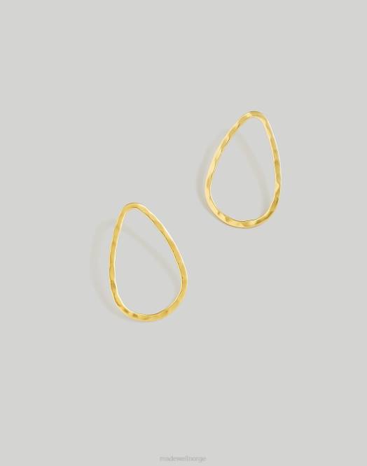 Madewell smykker vintage gull kvinner skulpturelle frontvendte bøyleøreringer 260F862