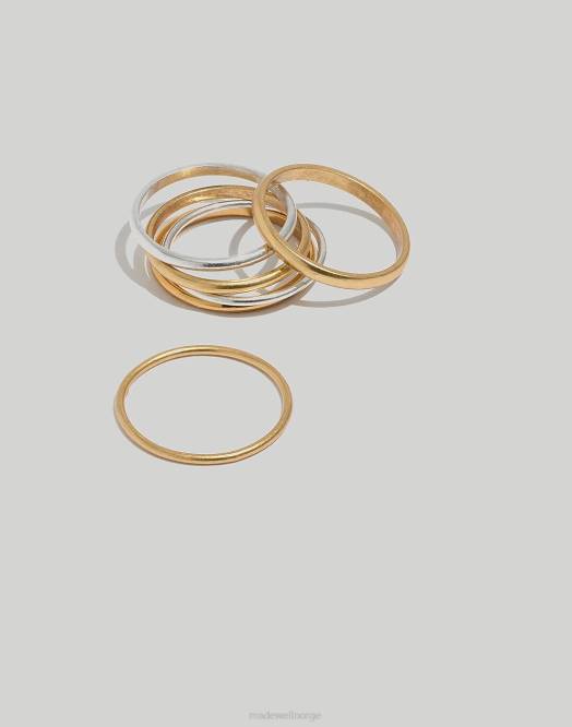 Madewell smykker blandet metall kvinner slankt stableringsett 260F986