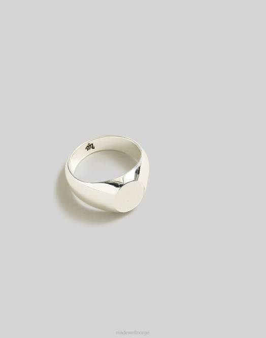 Madewell smykker blekt gull kvinner oval signetring 260F978