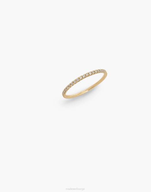 Madewell smykker gull kvinner kinn dahlia micro pave ring 260F1754