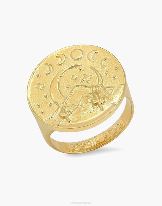 Madewell smykker gull kvinner studio grun ørken signetring 260F1566