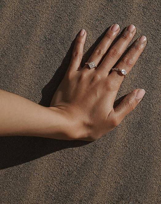 Madewell smykker gull kvinner studio grun topas kabelring 260F1536