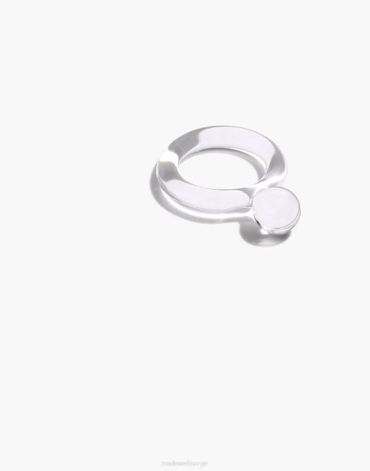 Madewell smykker én farge kvinner jane d'arensbourg dot klar glassring 260F1573