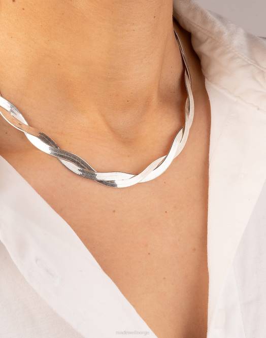 Madewell smykker sølv kvinner charlotte cauwe studio the twist sildebeinkjede 260F1382