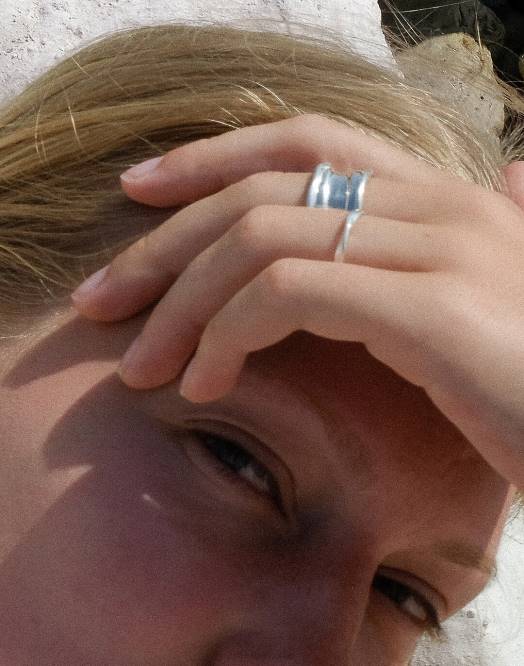 Madewell smykker sølv kvinner odette blanca ring 260F2048