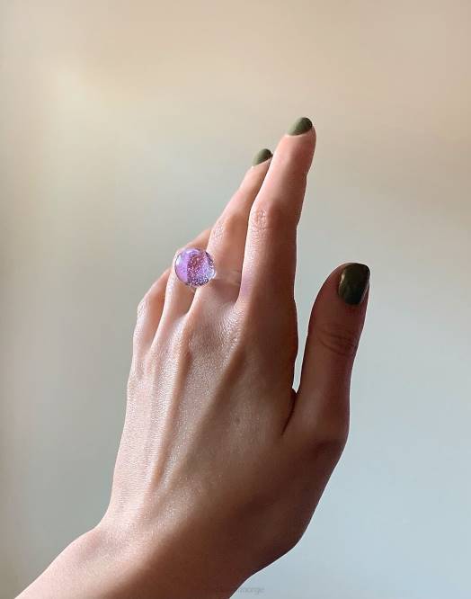 Madewell smykker syrin kvinner jane d'arensbourg kule og klar glassring 260F1476