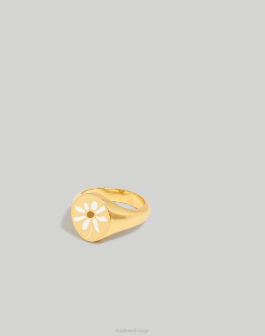 Madewell smykker vintage lin kvinner emalje floral signetring 260F995
