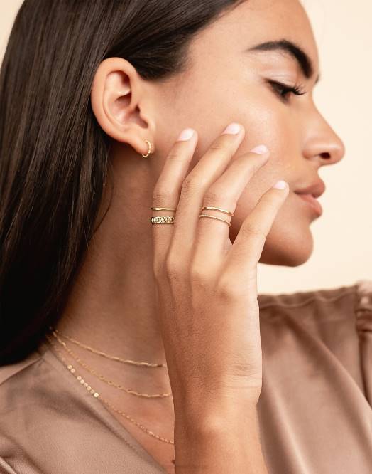 Madewell tilbehør gull kvinner katie dean smykker hverdagsringsett 260F1501