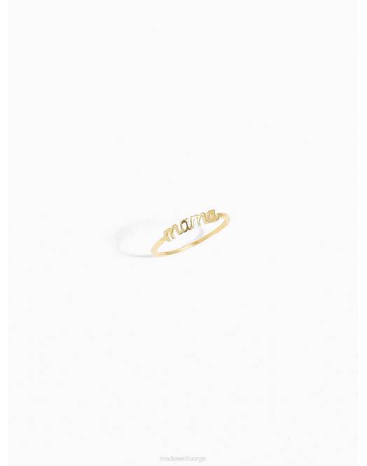 Madewell tilbehør gull kvinner katie dean smykker mama ring 260F1482