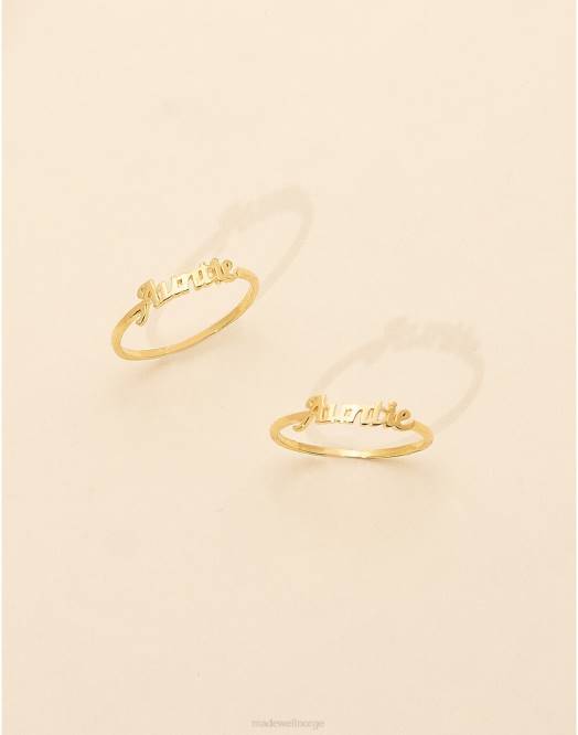 Madewell tilbehør gull kvinner katie dean smykker tante ring 260F1481