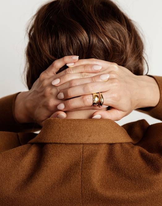 Madewell tilbehør gull kvinner maslo smykker kuppelring 260F1892