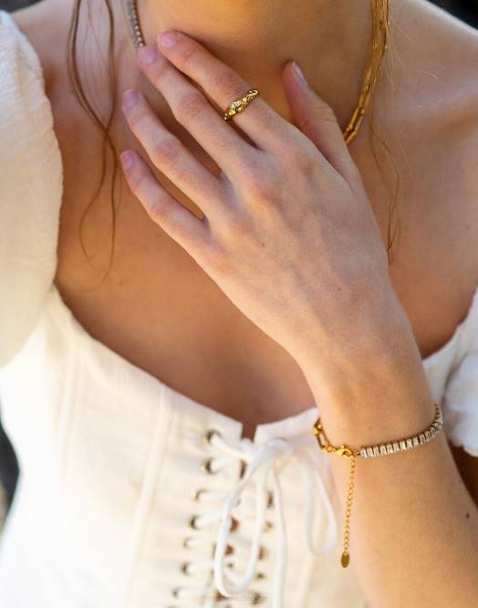 Madewell tilbehør gull kvinner tseajewelry hoppe ring 260F2363