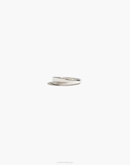 Madewell tilbehør sølv kvinner maslo smykker halvmåne ring sterling 260F1888