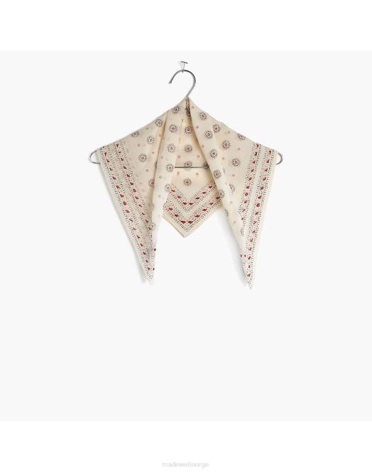 Madewell tilbehør ekte svart floral multi kvinner bandana i økologisk bomull 260F737