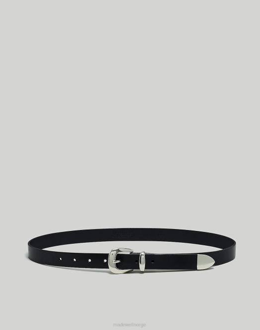 Madewell tilbehør ekte svart kvinner skinny westernbelte 260F747