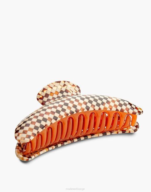 Madewell tilbehør brun multi kvinner machete jumbo arvestykke klo 260F1793