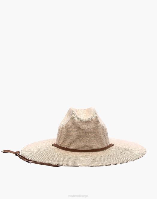 Madewell tilbehør brun kvinner asn straw surfer boi bredbremmet lue 260F1236