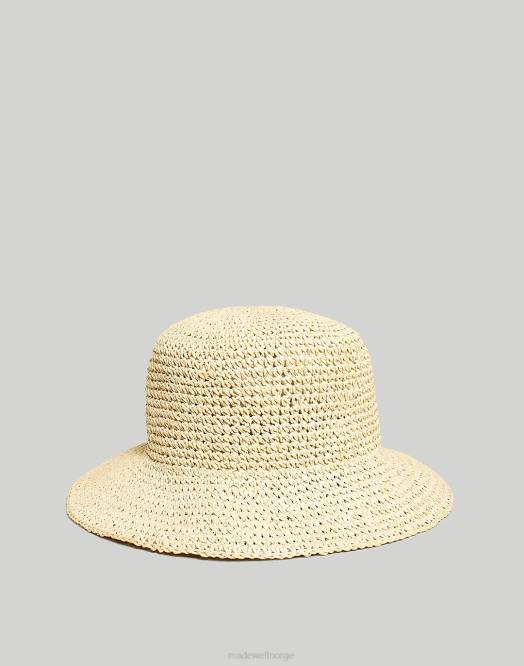 Madewell tilbehør myk mahogni kvinner halmbøttehatt 260F2470