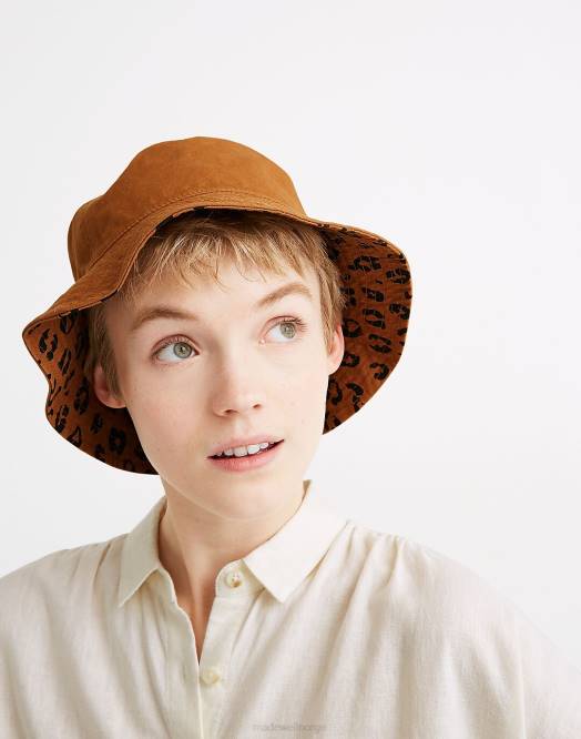 Madewell tilbehør vintage pergament multi kvinner kortskygget bøttehatt 260F808