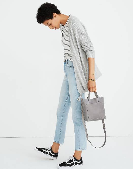 Madewell tilbehør ekte svart kvinner transport-crossbody 260F730