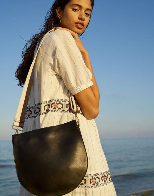 Madewell tilbehør ekte svart kvinner transportsetebagen 260F678