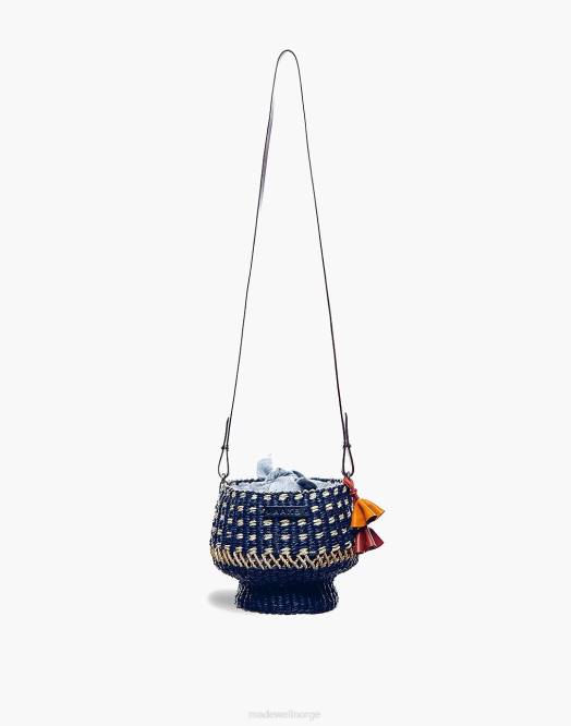Madewell tilbehør multi kvinner aaks raffia baw pot dot crossbody bag 260F1165