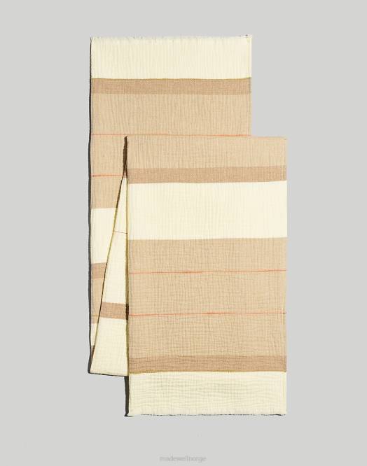 Madewell tilbehør antikk krem kvinner stripet teksturert skjerf 260F1000