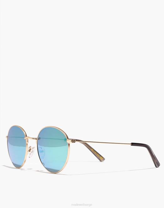 Madewell tilbehør ekte svart kvinner fest aviator solbriller 260F1041
