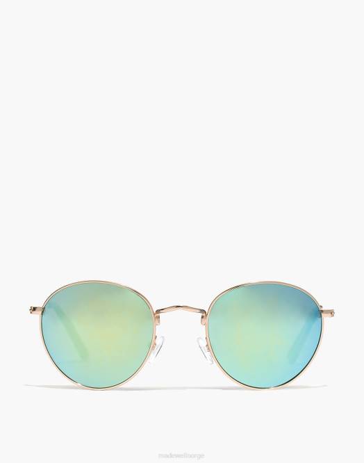Madewell tilbehør ekte svart kvinner fest aviator solbriller 260F1041