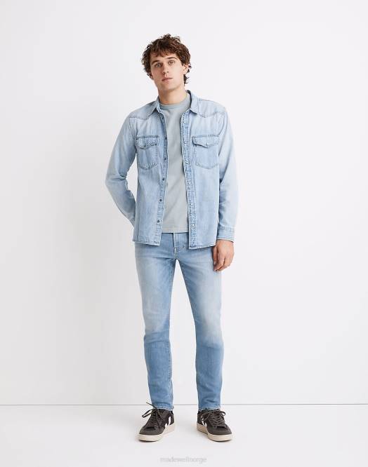 Madewell klær alhart vask menn atletisk slim jeans: coolmax denim utgave 260F164