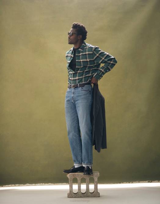 Madewell klær barrington vask menn 1991-jeansen med rett ben 260F137