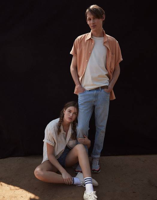 Madewell klær becklow vask menn slanke jeans 260F181